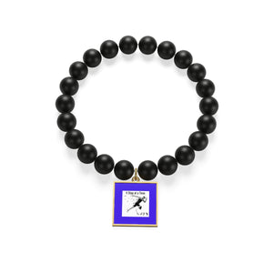 Five Toes Down 1 Step Matte Onyx Bracelet