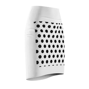 Five Toes Down Polka Dot Women's Pencil Skirt