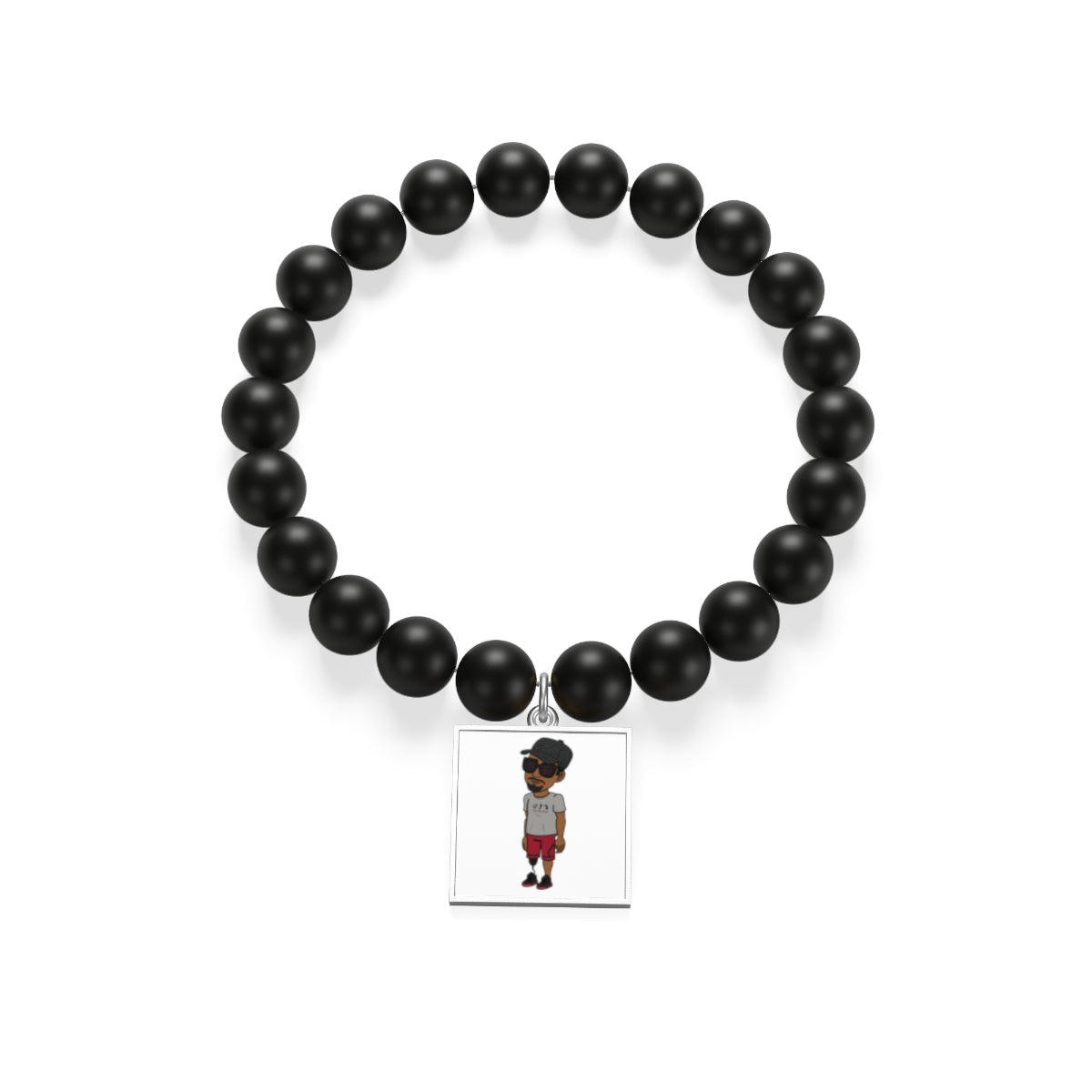 Five Toes Down Henry Matte Onyx Bracelet