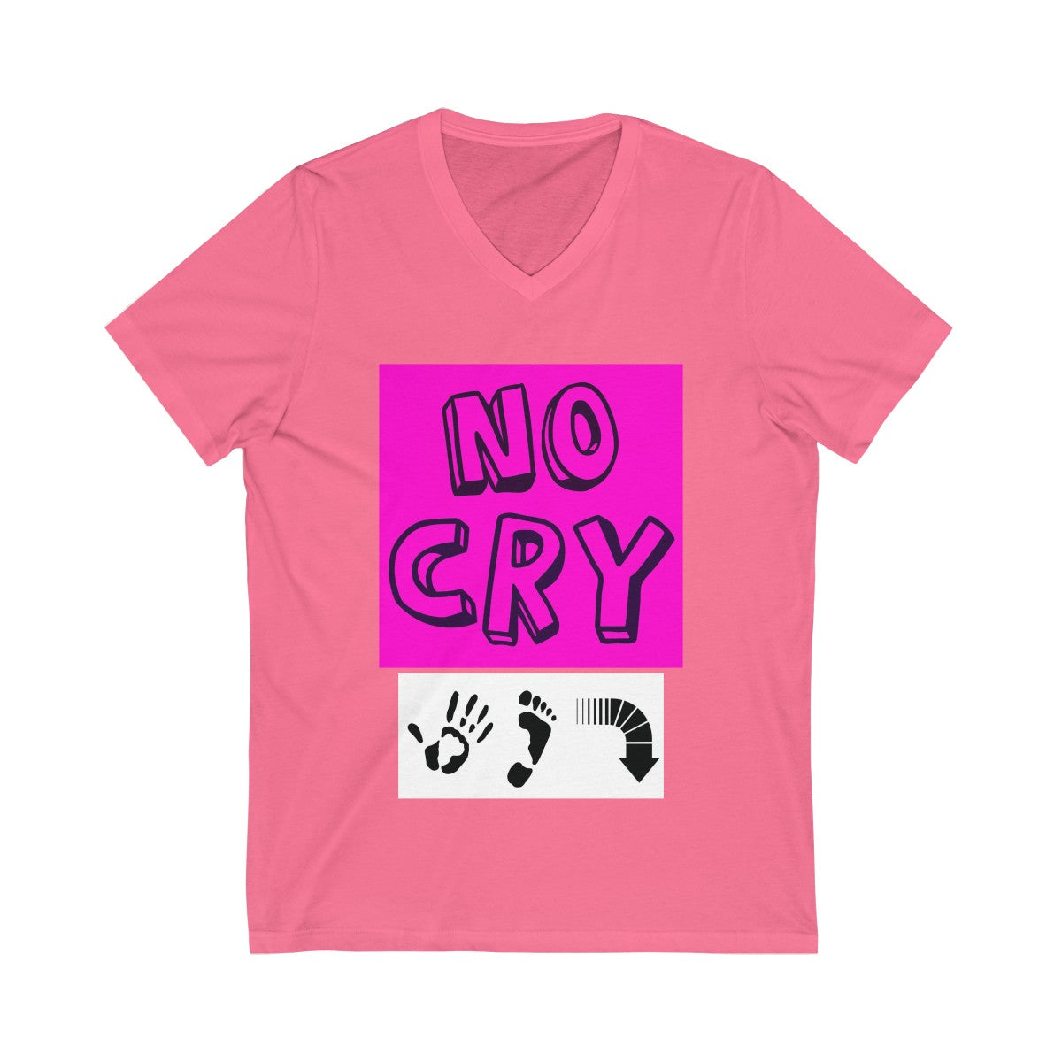 Five Toes Down No Cry Unisex V-Neck Tee