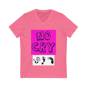 Five Toes Down No Cry Unisex V-Neck Tee