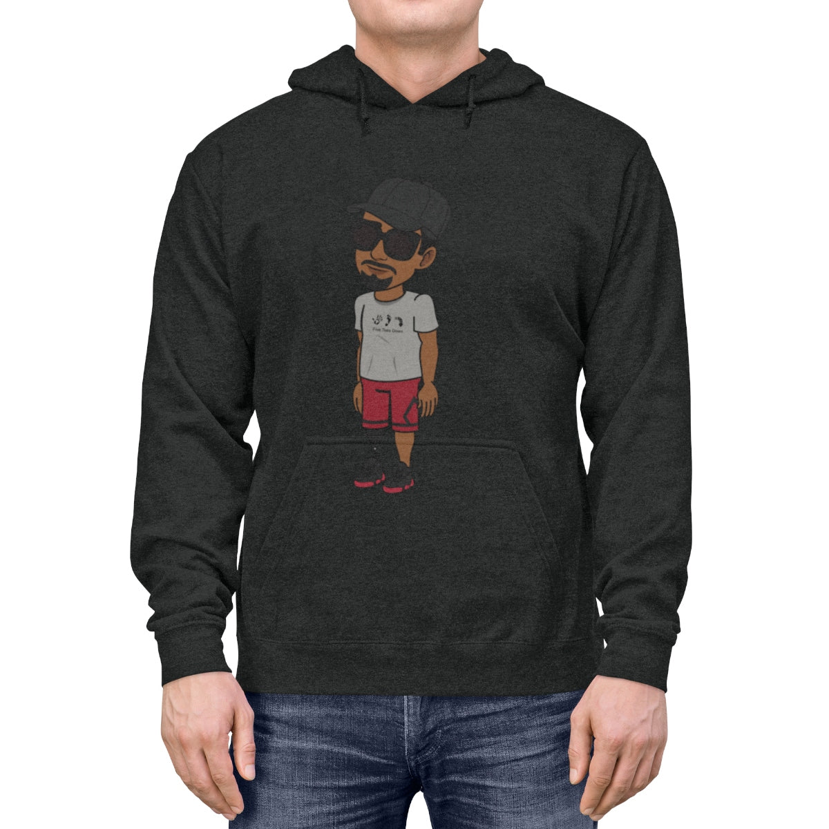 Five Toes Down Henry Amputee Unisex Lightweight Hoodie