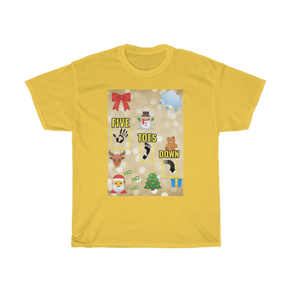 Five Toes Down Logo Christmas Unisex Tee.2