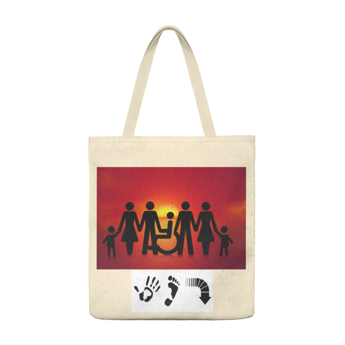 Five Toes Down Family Shoulder Tote Bag - Roomy