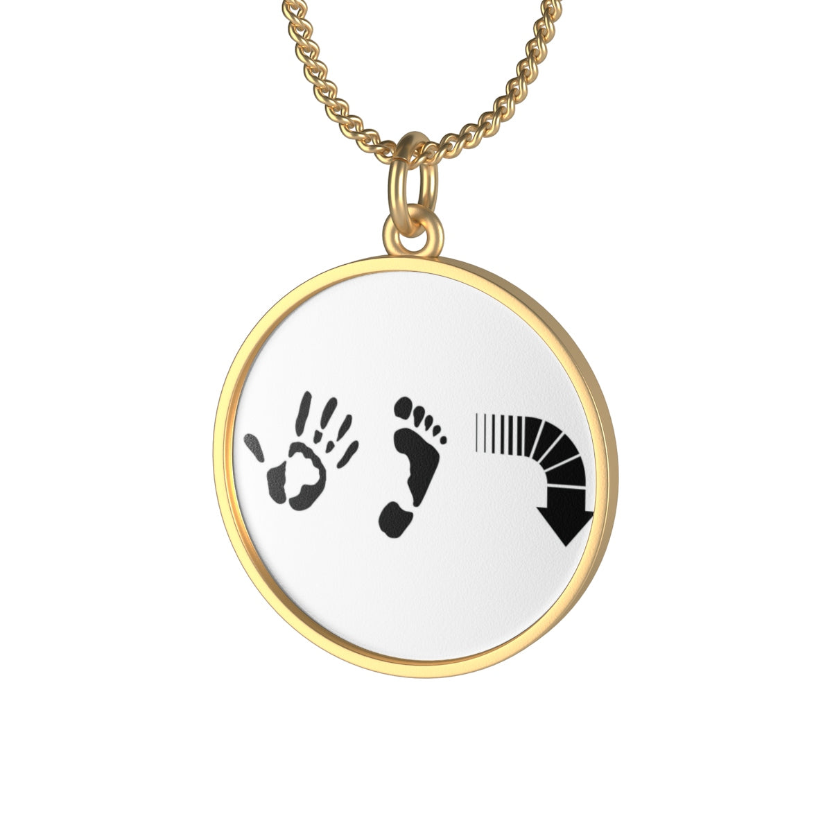 Five Toes Down Single Loop Necklace