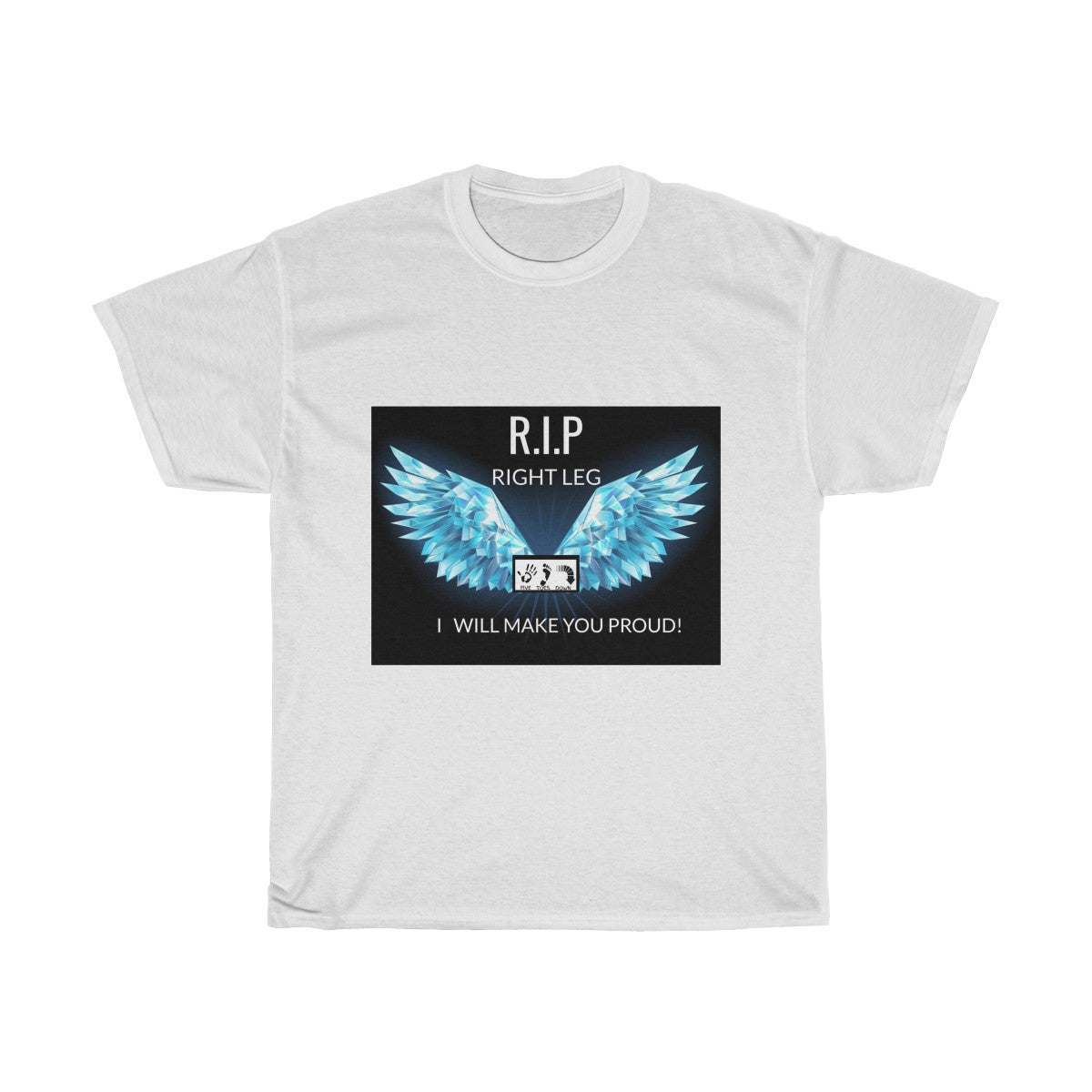 Five Toes Down R.i.p Right Leg Unisex Tee