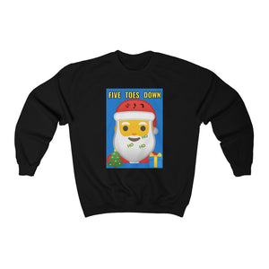 Five Toes Down Santa Christmas Unisex Heavy Blend Sweatshirt