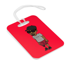 Five Toes Down Henry Red Bag Tag