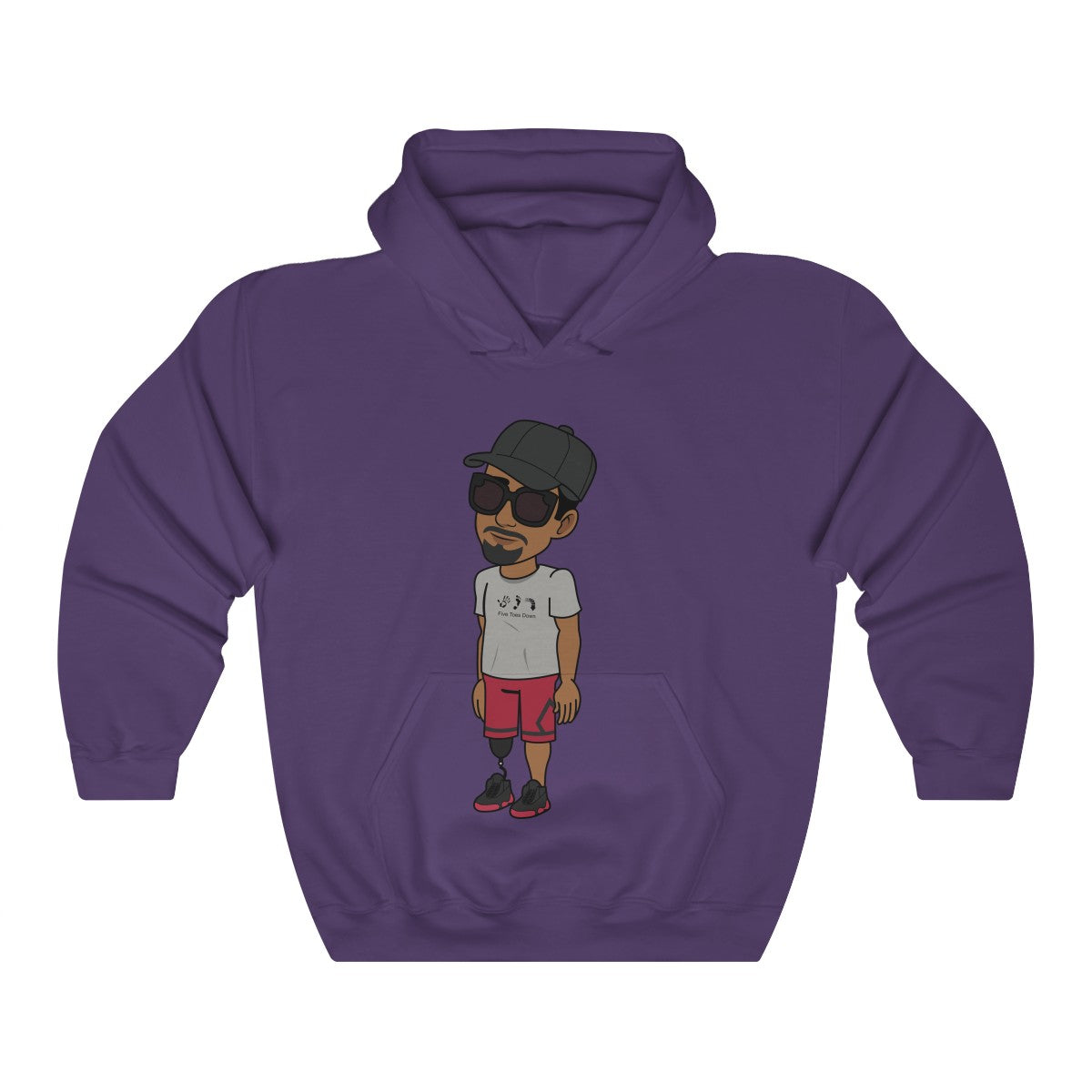 Five Toes Down Henry Unisex Hooded Sweatshirt