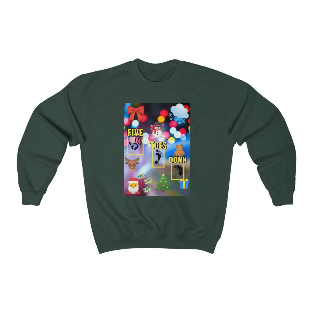 Five Toes Down Logo Christmas Unisex Heavy Blend Sweatshirt