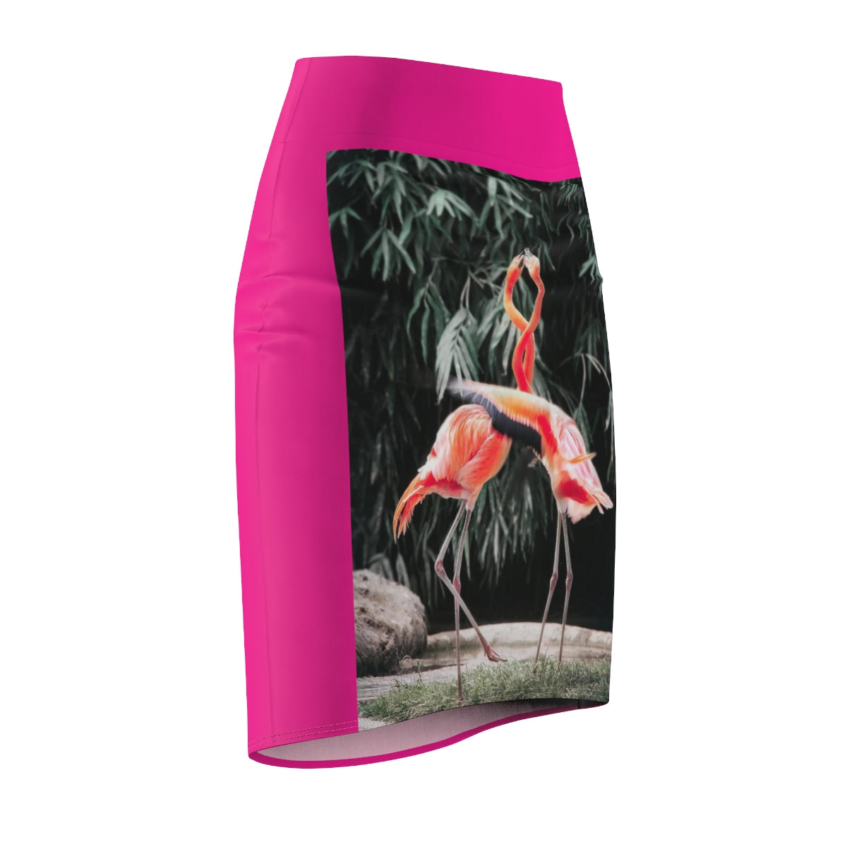 Five Toes Down Flamingo Women's Pencil Skirt