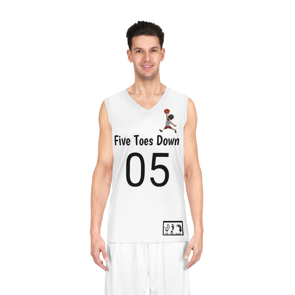Five Toes Down Air Amputee Basketball Jersey