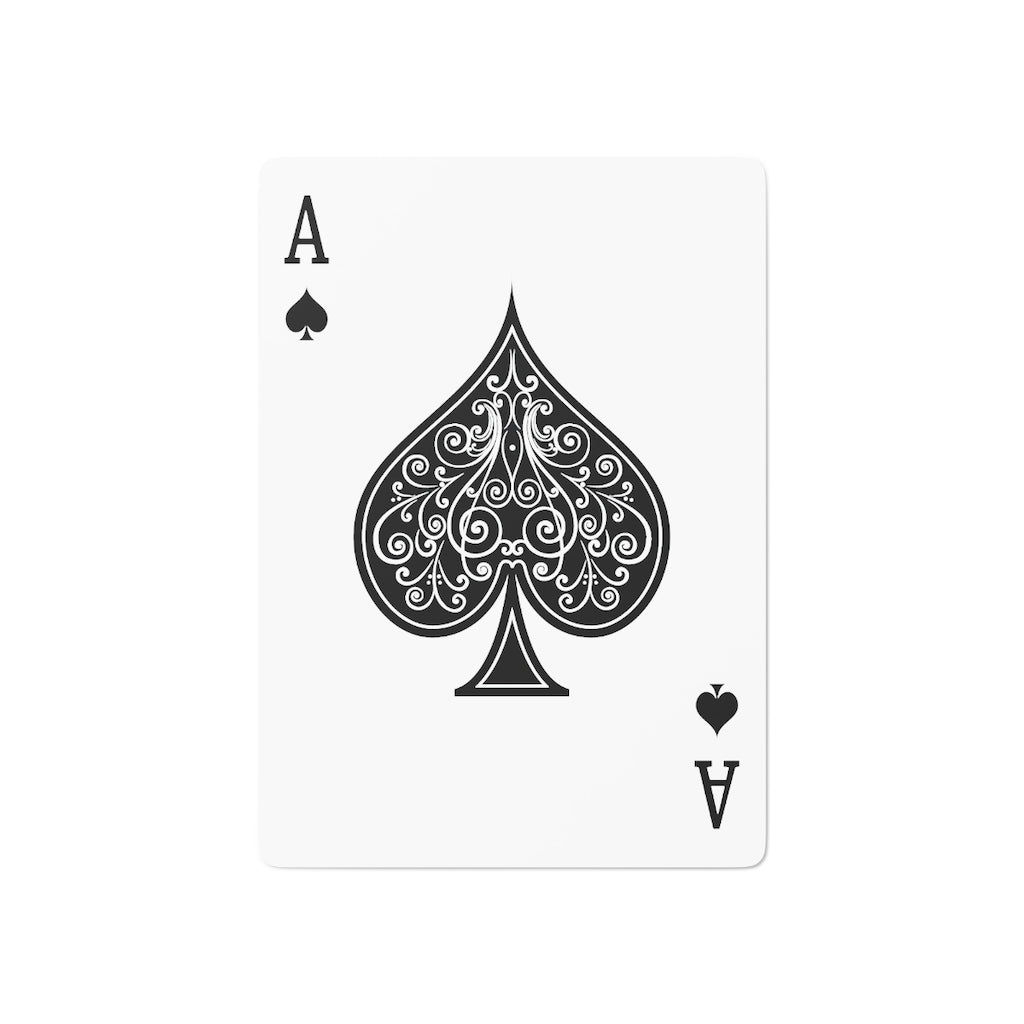 Five Toes Down Game Night Poker Cards White