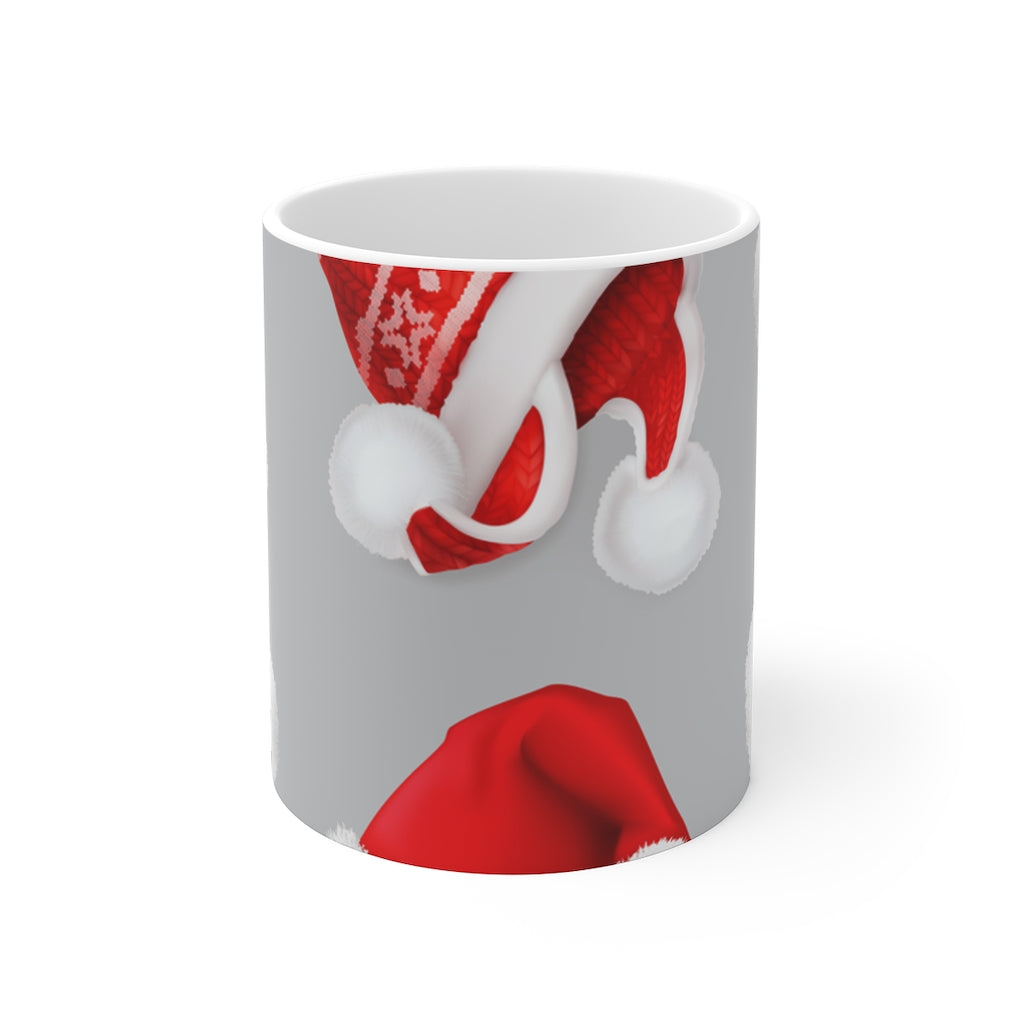 Five Toes Down Santa Hats Mug 11oz