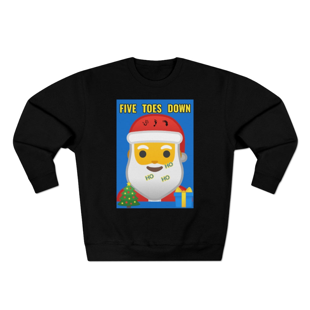 Five Toes Down Santa Unisex Sweatshirt