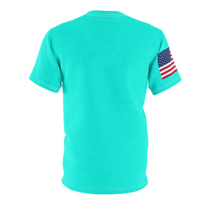 Five Toes Down New Normal Turquoise Unisex Cut & Sew Tee