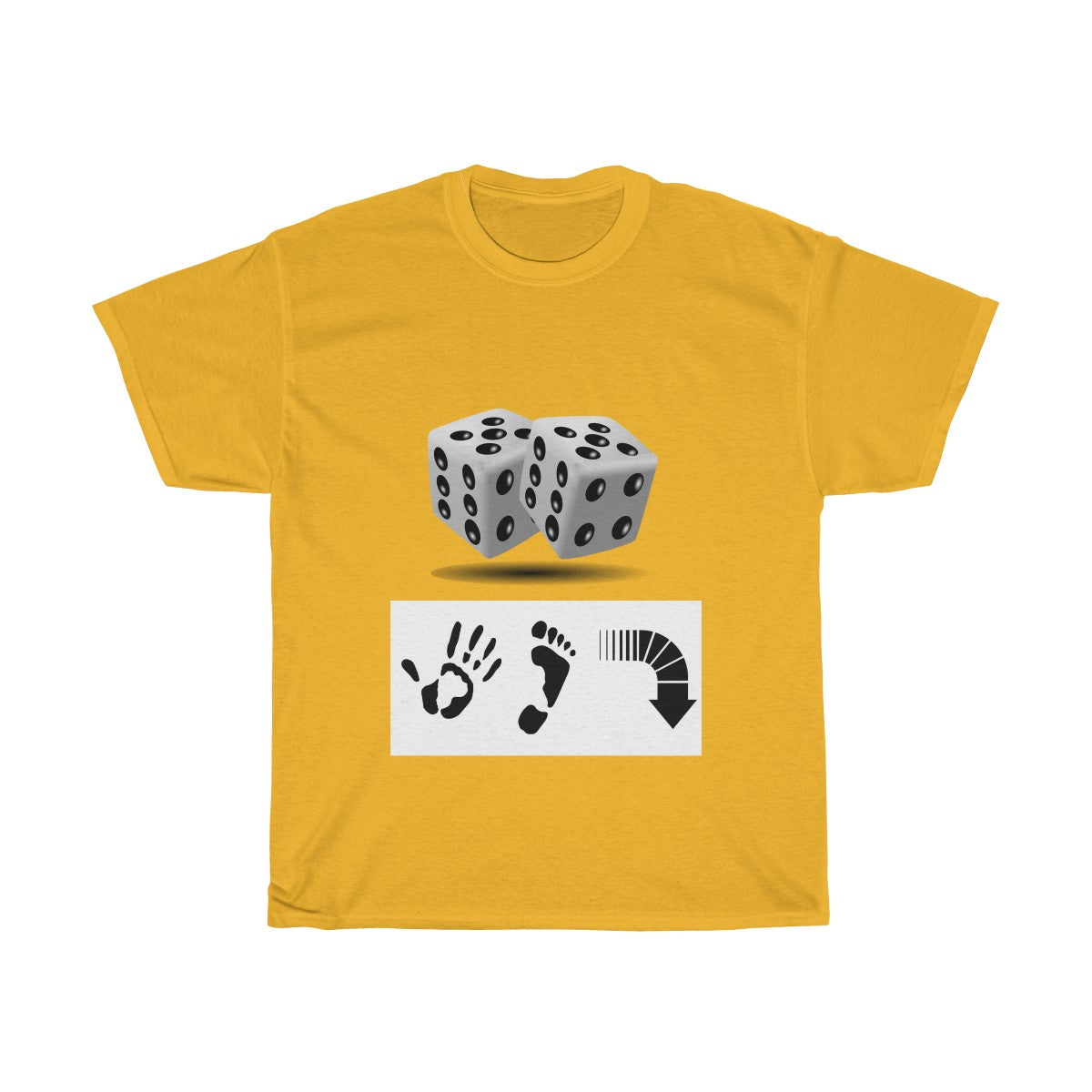 Five Toes Down Dice Unisex Tee