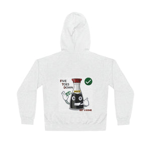 Five Toes Down Sauce Unisex Lightweight Hoodie(Back)