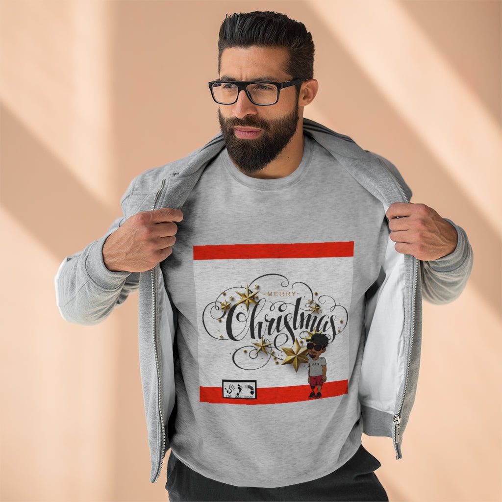 Five Toes Down Merry Christmas Unisex Sweatshirt/Red