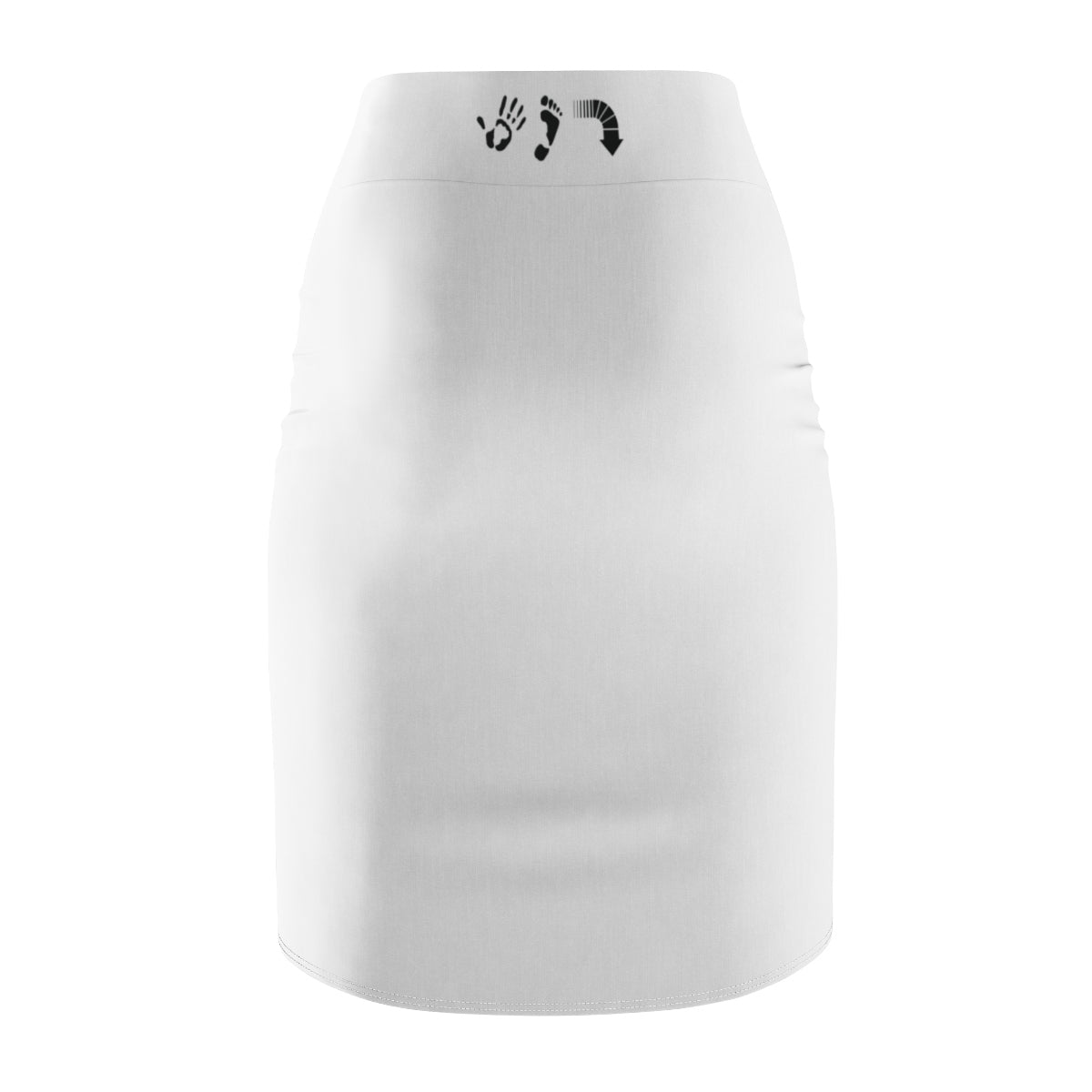 Five Toes Down Higly Favored Women's Pencil Skirt White