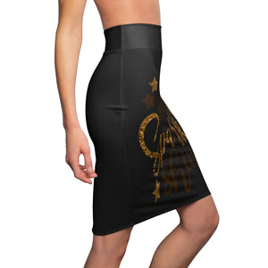Five Toes Down SSS Women's Pencil Skirt Blk