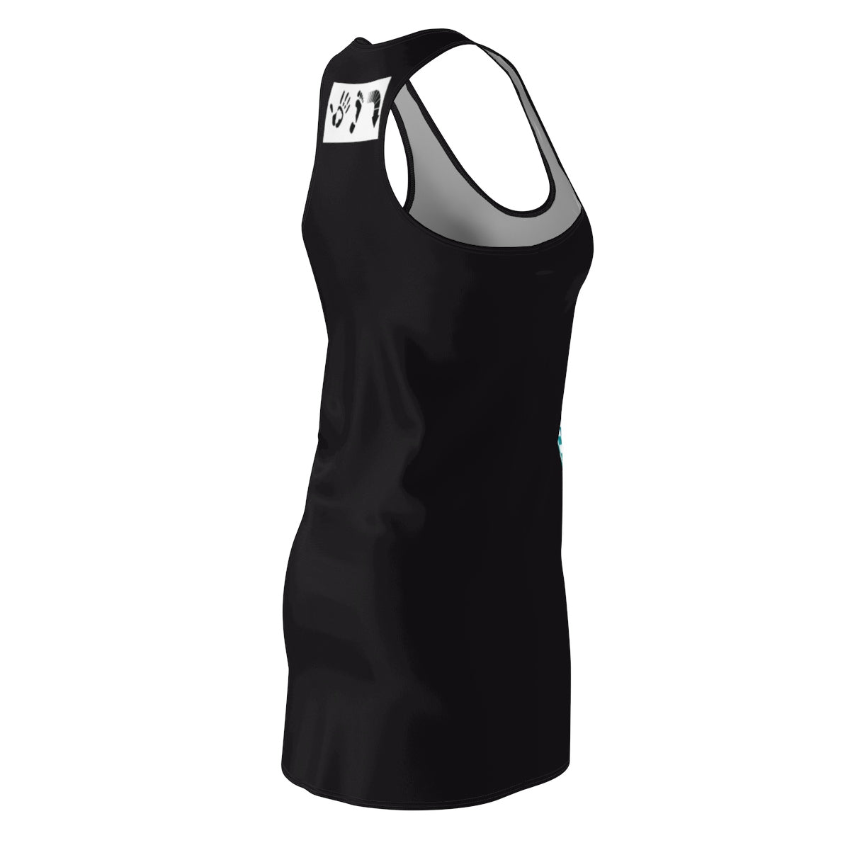 Five Toes Down Blk Dizzy Cut & Sew Racerback Dress