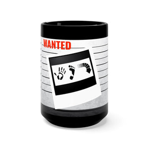 Five Toes Down Wanted Black Mug 15oz