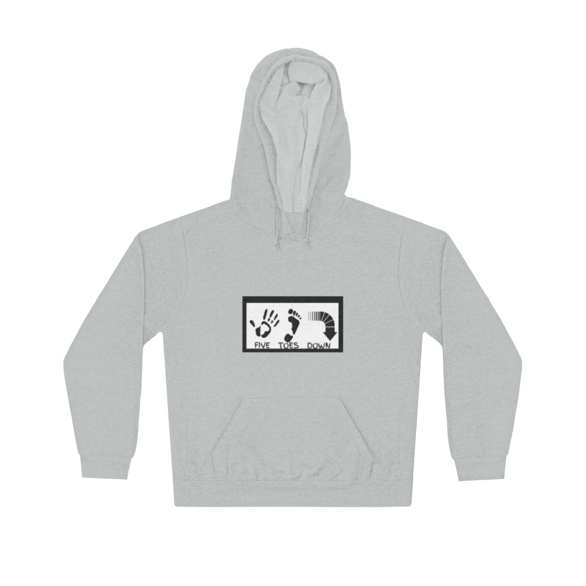 Five Toes Down Logo Unisex Lightweight Hoodie
