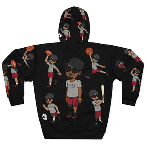 Five Toes Down Sports Unisex Pullover Hoodie blk