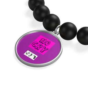Five Toes Down No Cry Matte Onyx Bracelet
