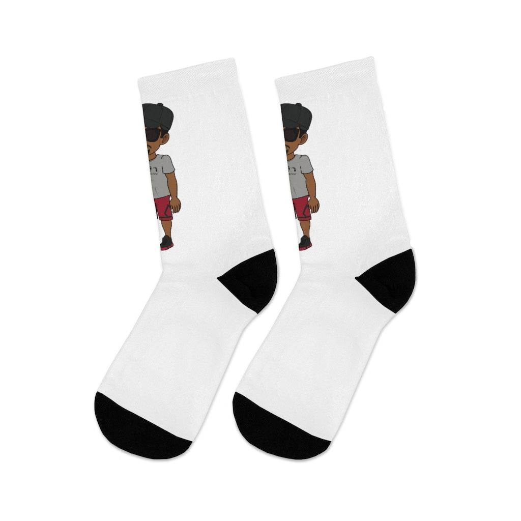Five Toes Down Henry The Amputee Socks white