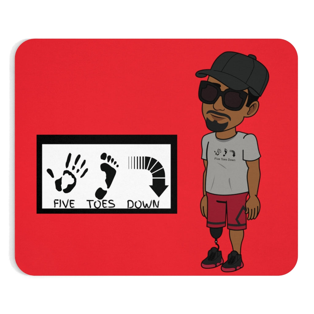 Five Toes Down Henry the Amputee Mousepad