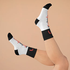 Five Toes Down Hashtag Socks Blk
