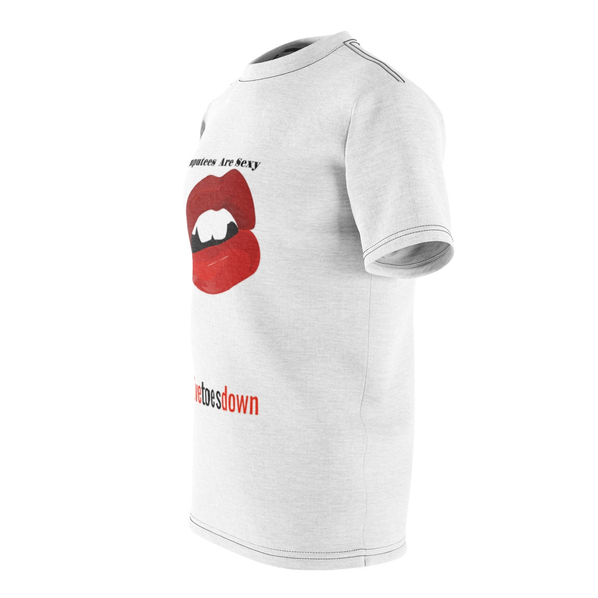 Five Toes Down Amputee Sexy Unisex Cut & Sew Tee