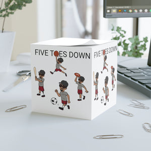 Five Toes Down Sports Note Cube
