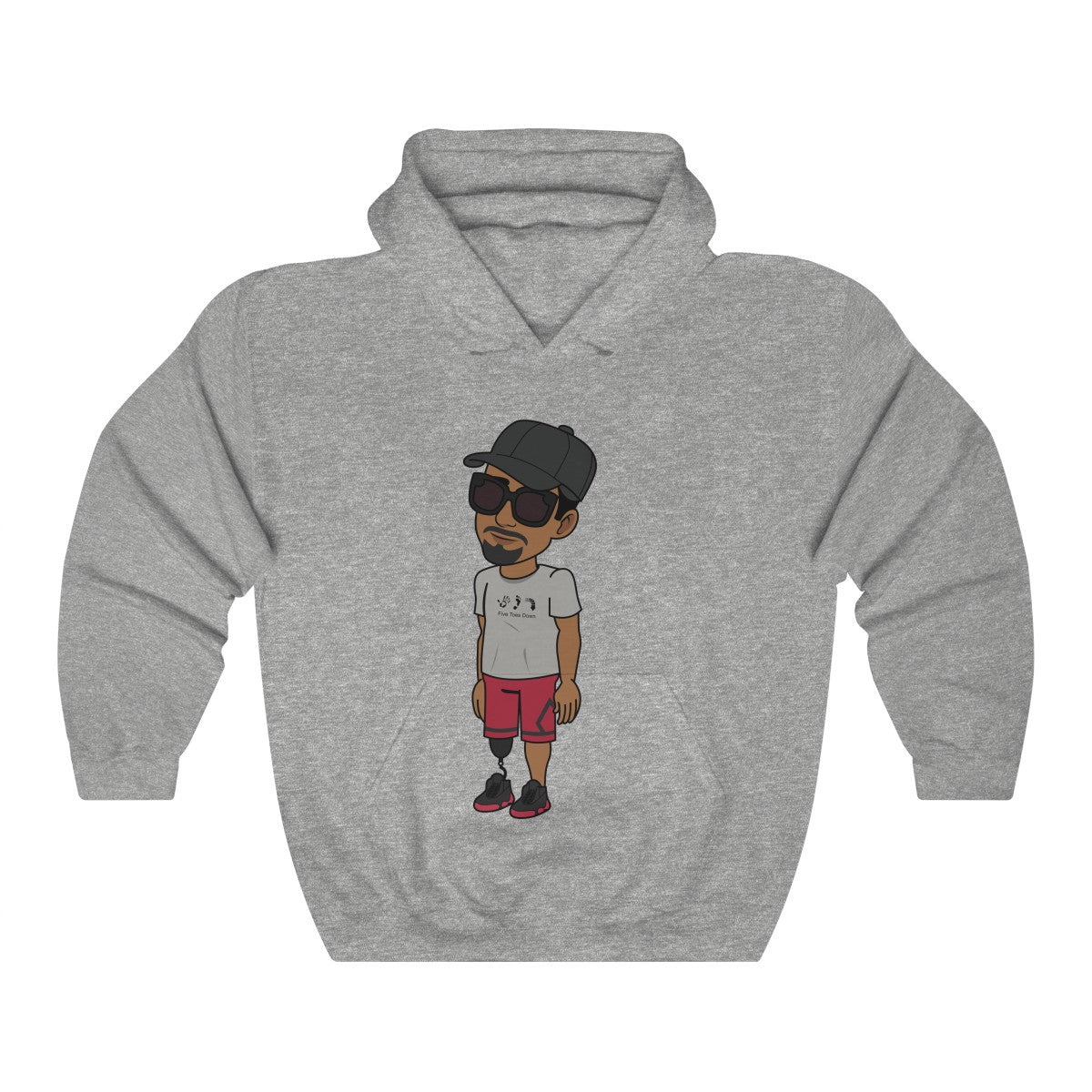 Five Toes Down Henry Unisex Hooded Sweatshirt