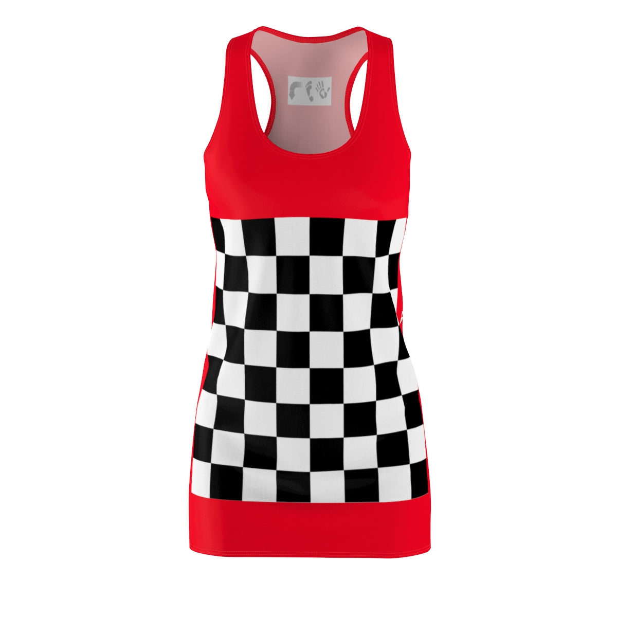 Five Toes Down Red Cut & Sew Racerback Dress