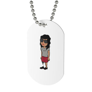 Five Toes Down Amp Woman Dog Tag