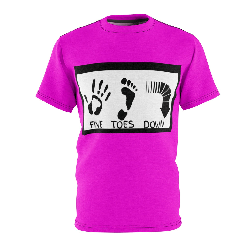 Five Toes Down Logo Unisex Cut & Sew Tee