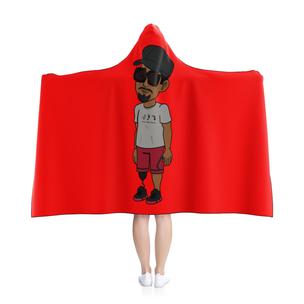 Five Toes Down Henry The Amputee Hooded Blanket