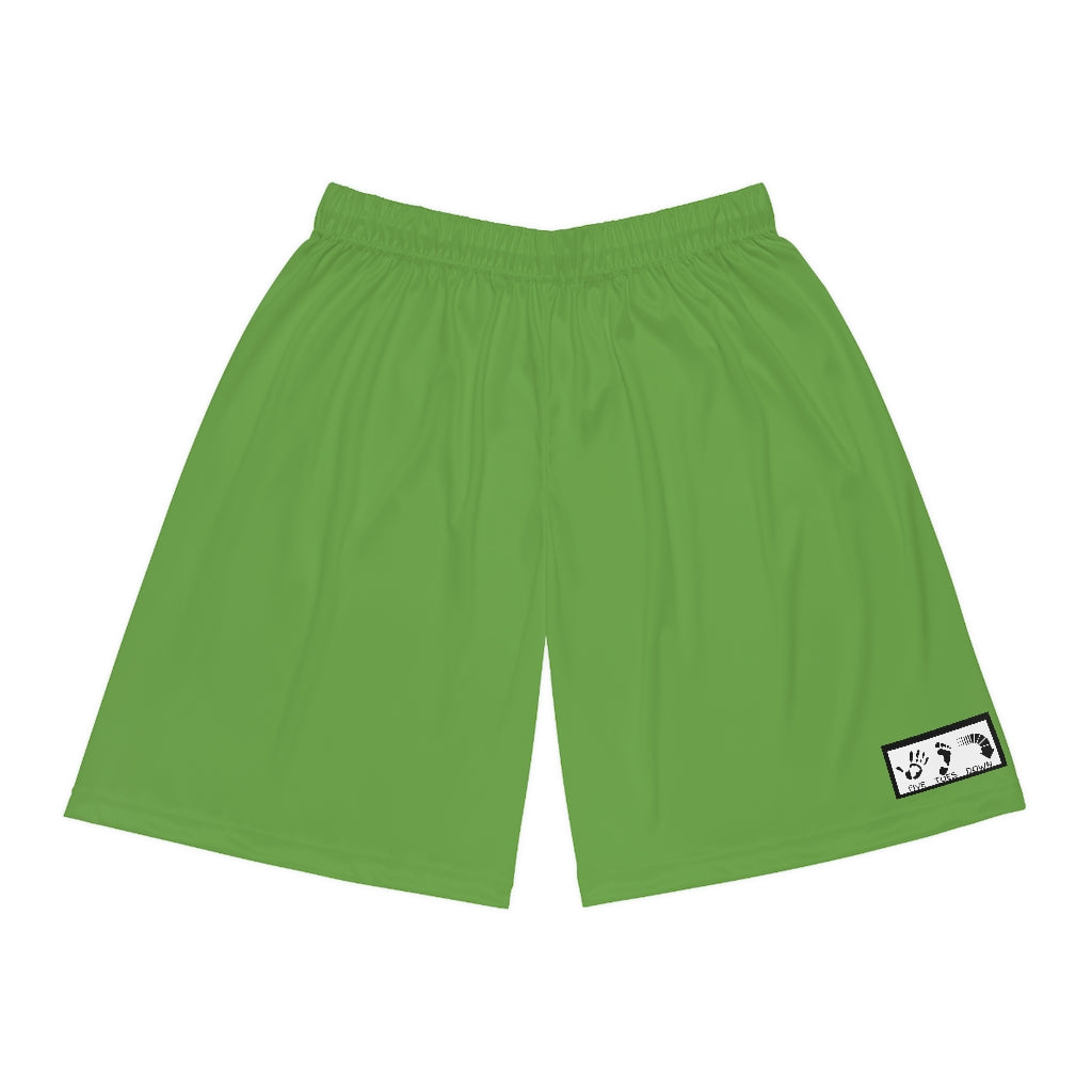 Five Toes Down Basketball Shorts Green