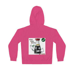 Five Toes Down Sauce Unisex Lightweight Hoodie(Back)