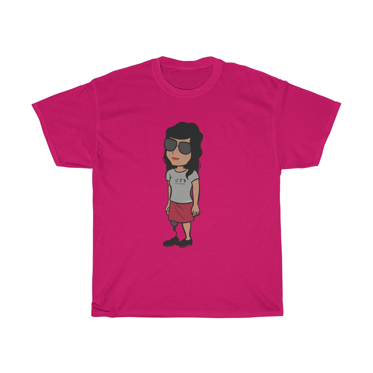 Five Toes Down Amp Woman Unisex Tee