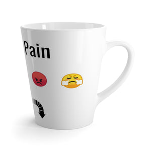 Five Toes Down Pain Latte Mug