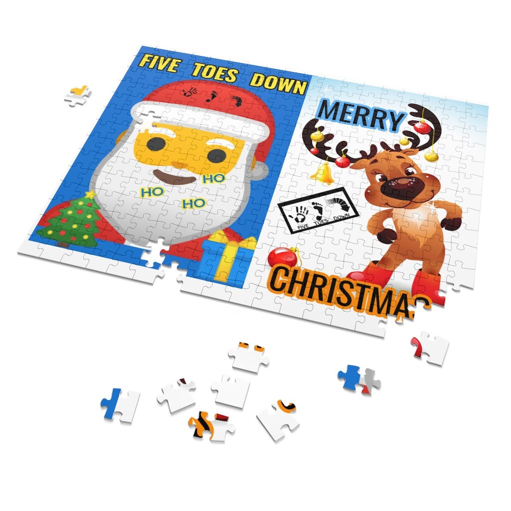 Five Toes Down Christmas 252 Piece Puzzle