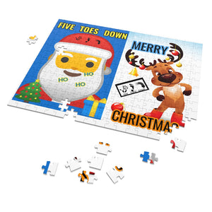 Five Toes Down Christmas 252 Piece Puzzle