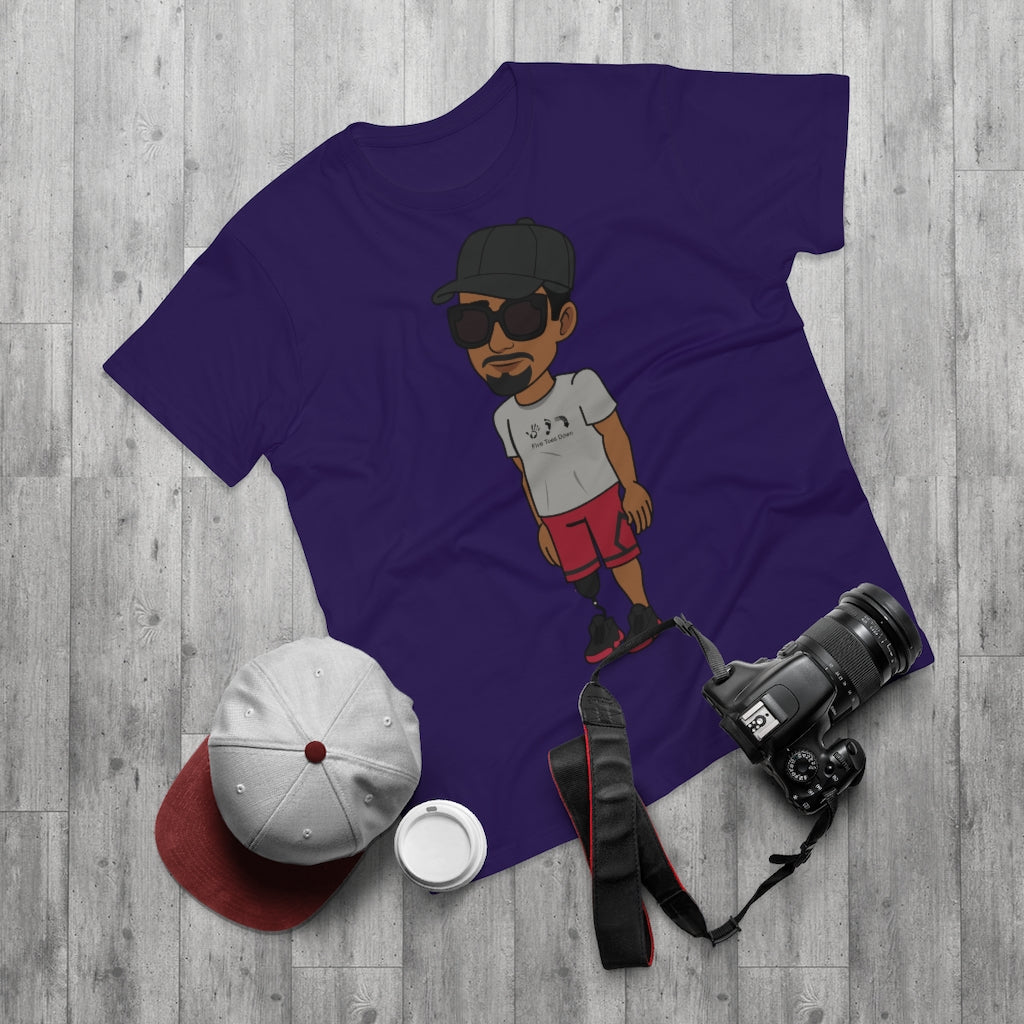 Five Toes Down Henry the Amputee Single Jersey Men's T-shirt