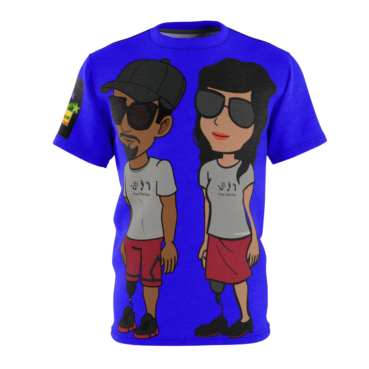 Five Toes Down Power Team Unisex Cut & Sew Tee