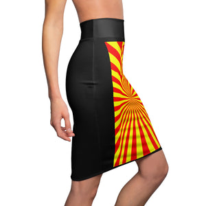 Five Toes Down Dizzy Women's Pencil Skirt