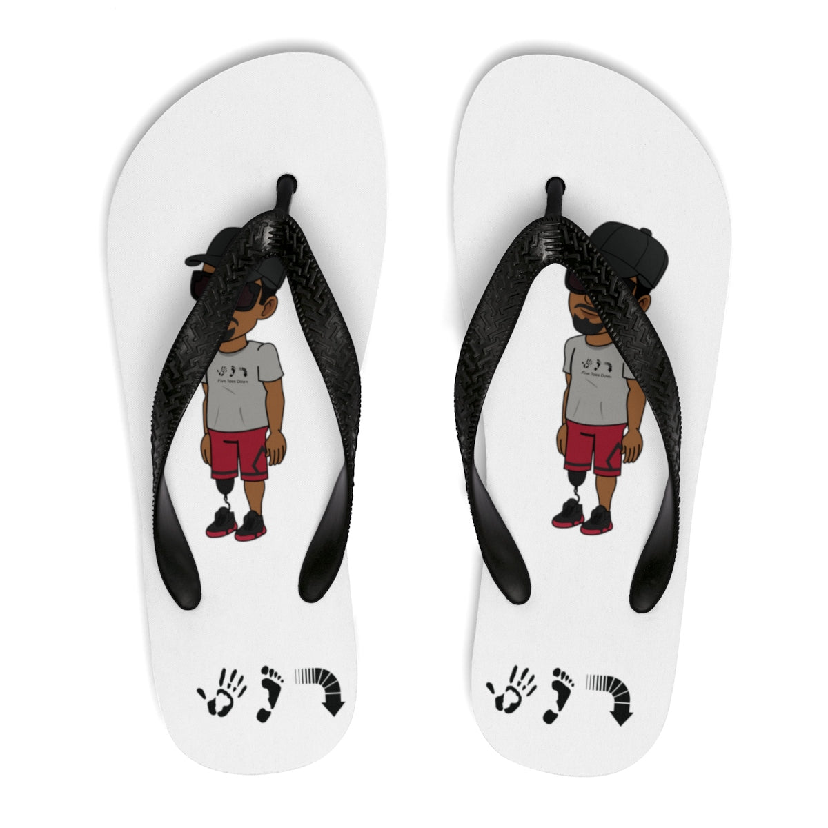 Five Toes Down Henry Unisex Flip-Flops